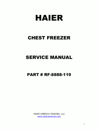 Haier Refrigerator Service Manual 42