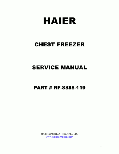 Haier Refrigerator Service Manual 42