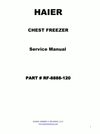 Haier Refrigerator Service Manual 43