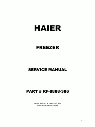 Haier Refrigerator Service Manual 44