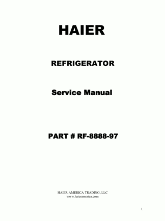 Haier Refrigerator Service Manual 51
