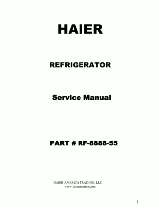 Haier Refrigerator Service Manual 56