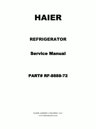 Haier Refrigerator Service Manual 66