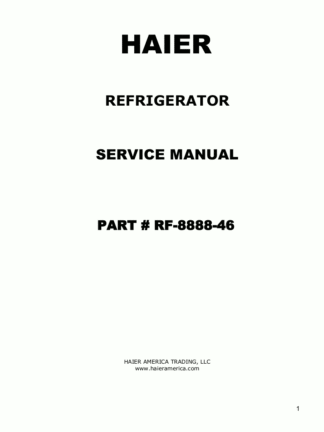 Haier Refrigerator Service Manual 78