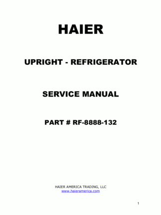 Haier Refrigerator Service Manual 84