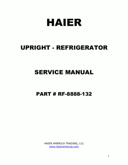 Haier Refrigerator Service Manual 84