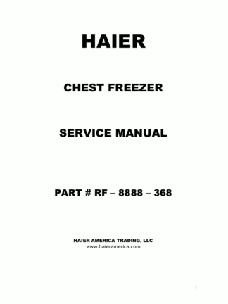 Haier Refrigerator Service Manual 87