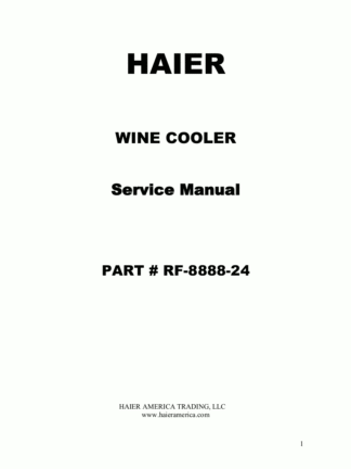 Haier Refrigerator Service Manual 88