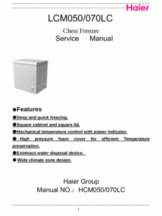 Haier Refrigerator Service Manual 89