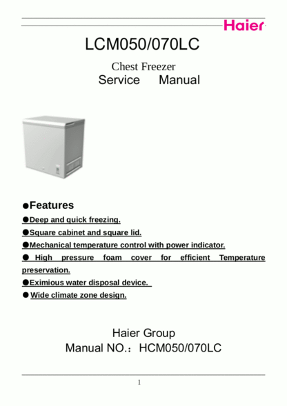 Haier Refrigerator Service Manual 89