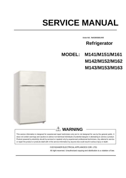 Haier Refrigerator Service Manual 90