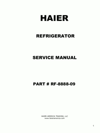Haier Refrigerator Service Manual 94