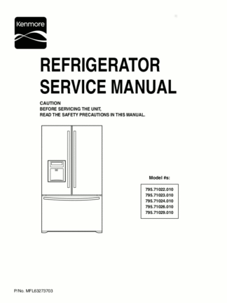 Kenmore Refrigerator Service Manual 05