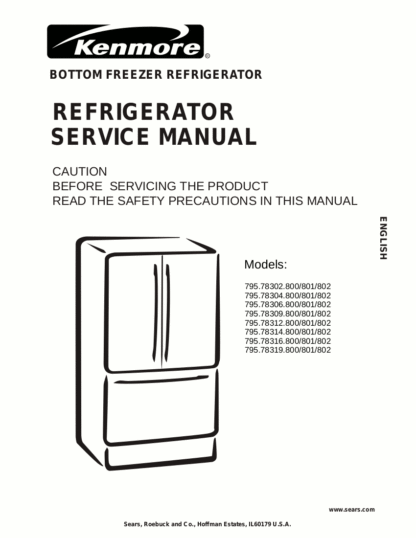 Kenmore Refrigerator Service Manual 09