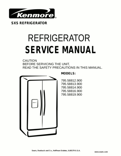 Kenmore Refrigerator Service Manual 14