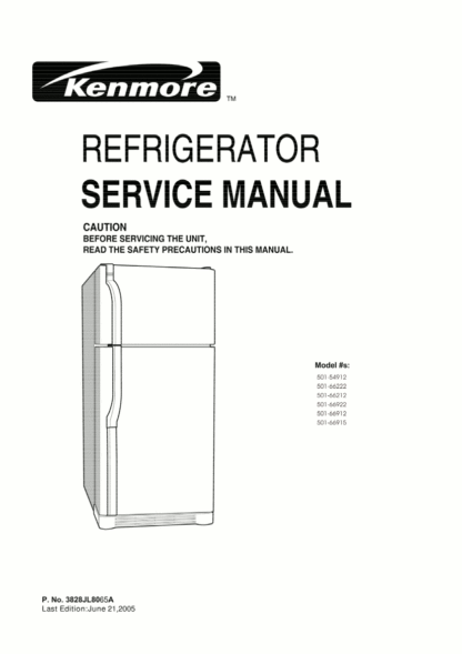 Kenmore Refrigerator Service Manual 15