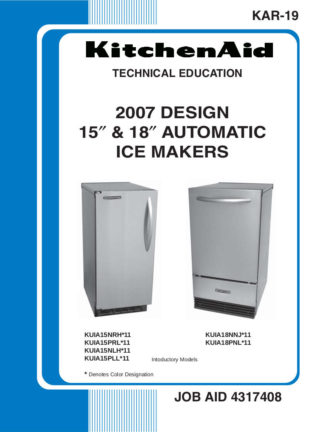 KitchenAid Refrigerator Service Manual 01