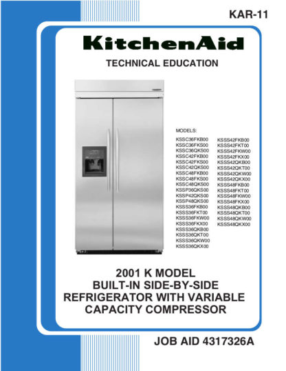 KitchenAid Refrigerator Service Manual 05