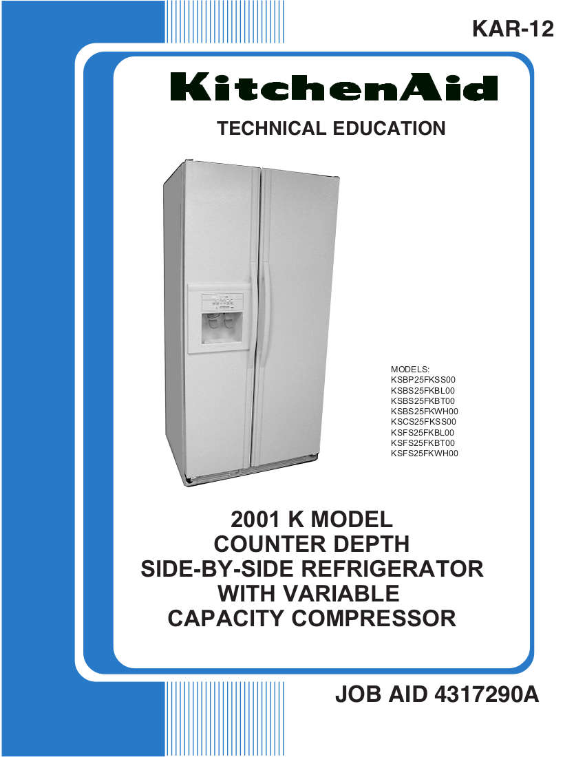 Kitchenaid Refrigerator Service Manual