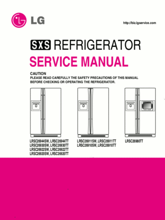 LG Refrigerator Service Manual 02