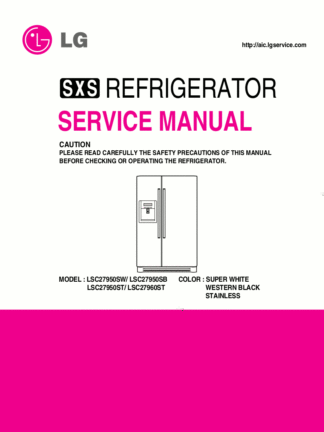 LG Refrigerator Service Manual 04
