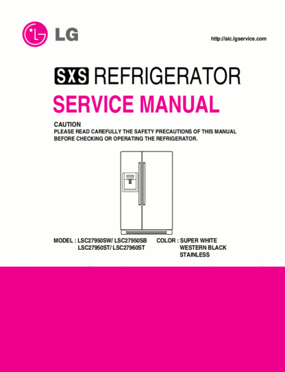 LG Refrigerator Service Manual 04