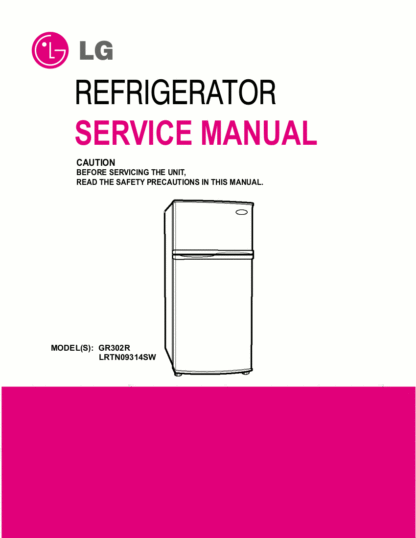 LG Refrigerator Service Manual 08