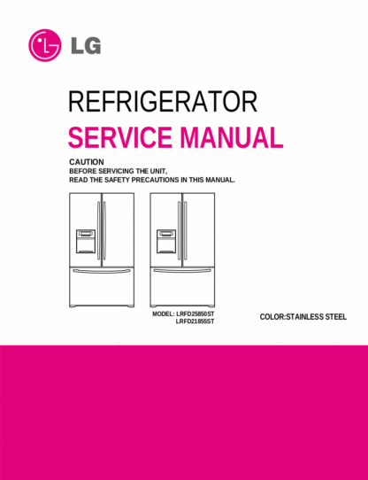 LG Refrigerator Service Manual 10