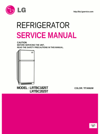 LG Refrigerator Service Manual 12