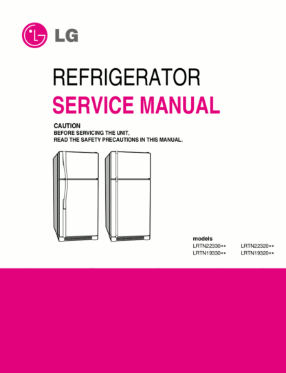 LG Refrigerator Service Manual 13