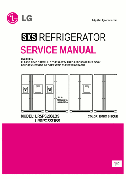 LG Refrigerator Service Manual 14