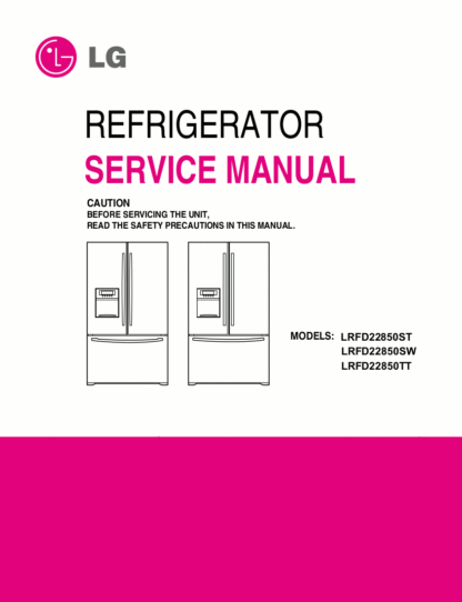 LG Refrigerator Service Manual 21