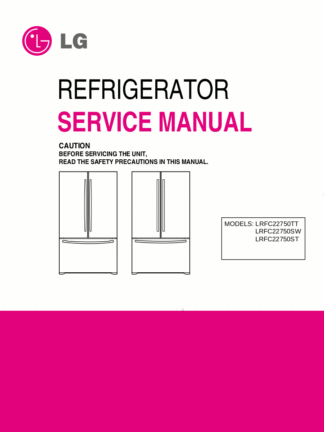 LG Refrigerator Service Manual 23