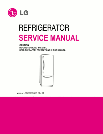 LG Refrigerator Service Manual 24