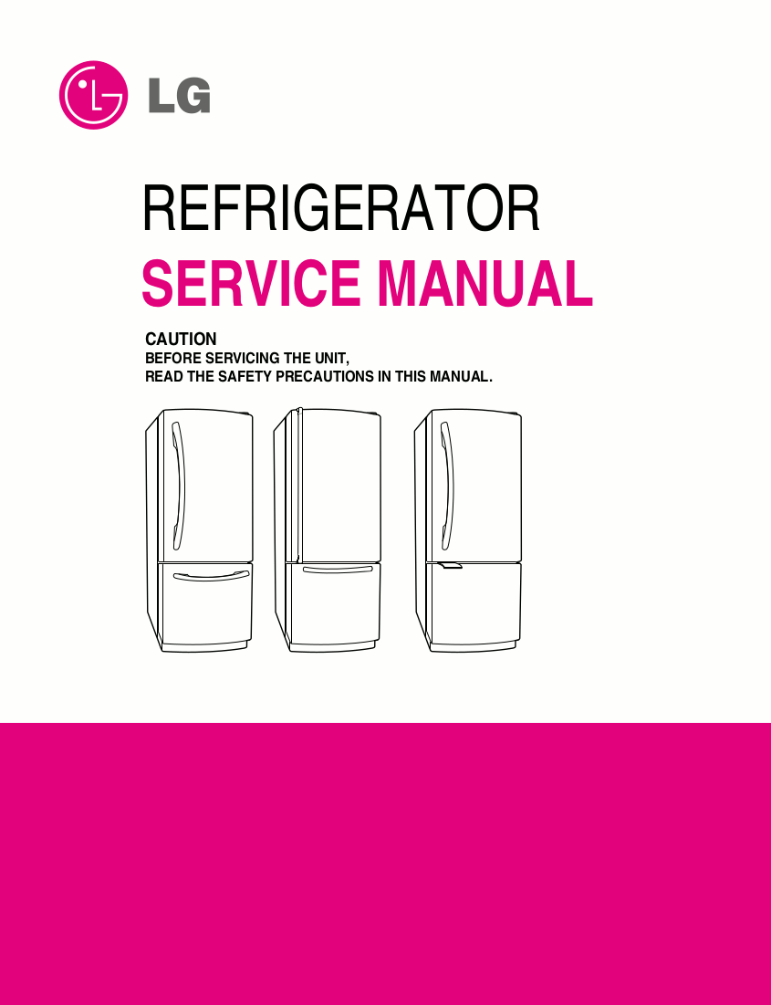 LG Refrigerator Service Manual Model LRBC22522