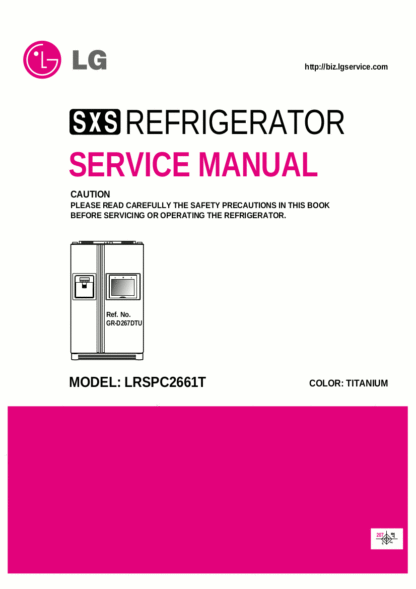 LG Refrigerator Service Manual 26