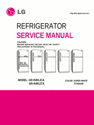 LG Refrigerator Service Manual 36