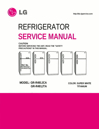 LG Refrigerator Service Manual 36