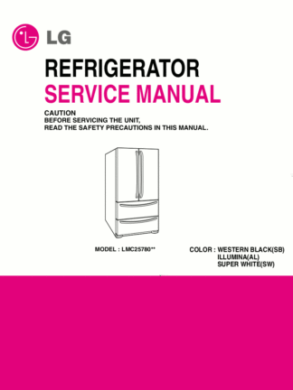 LG Refrigerator Service Manual 37