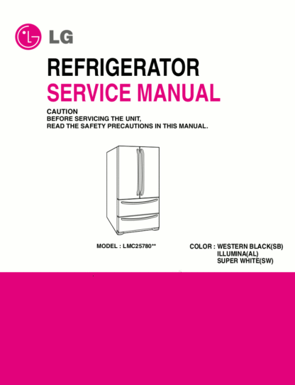 LG Refrigerator Service Manual 37