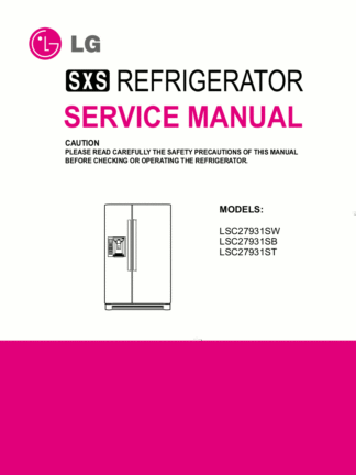 LG Refrigerator Service Manual 39