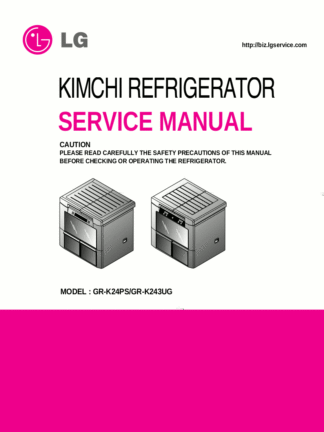 LG Refrigerator Service Manual 40