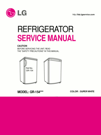 LG Refrigerator Service Manual 44
