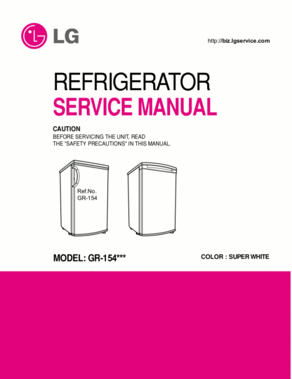 LG Refrigerator Service Manual 44