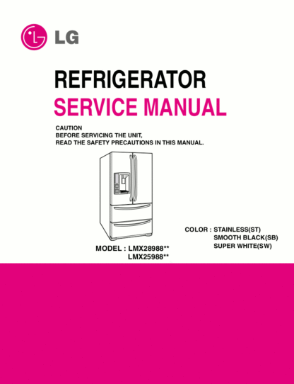 LG Refrigerator Service Manual 55