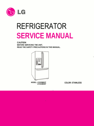LG Refrigerator Service Manual 60