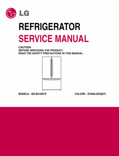 LG Refrigerator Service Manual 64