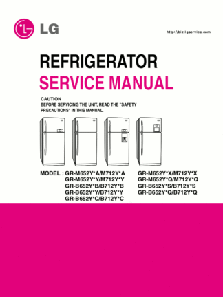LG Refrigerator Service Manual 67