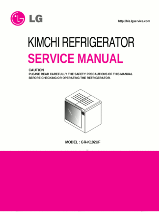 LG Refrigerator Service Manual 68