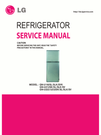 LG Refrigerator Service Manual 70